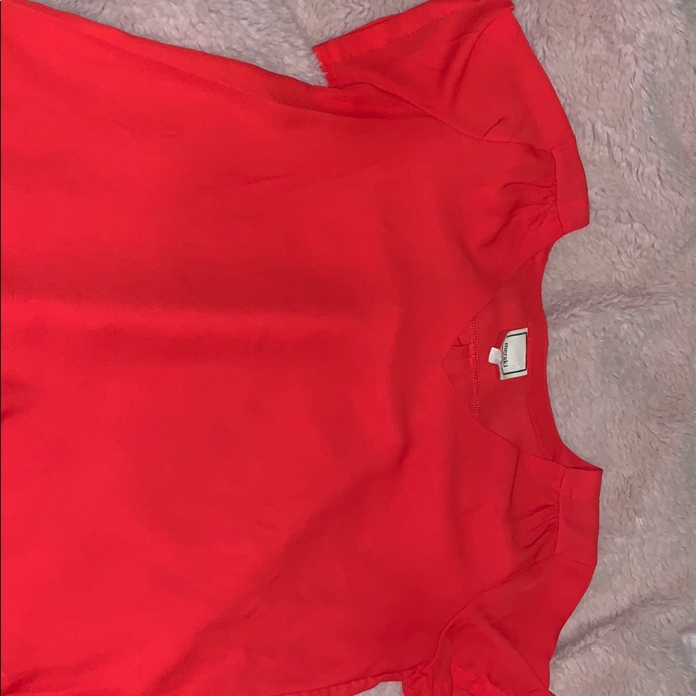 Coral blouse